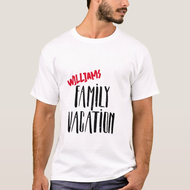 T-Shirt de Férias Familiares (Frente)
