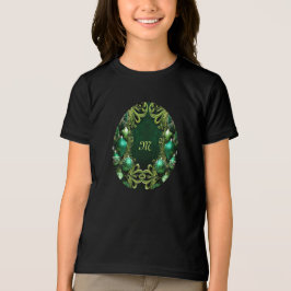 T-Shirt de Férias Verdes Decorativas