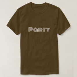 T-Shirt de festa castanha
