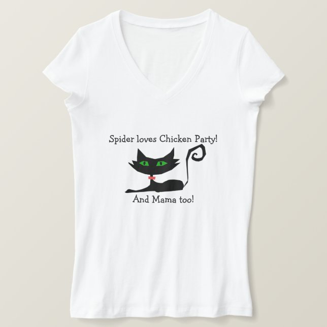 T-shirt de Festa de Frango (Frente do Design)