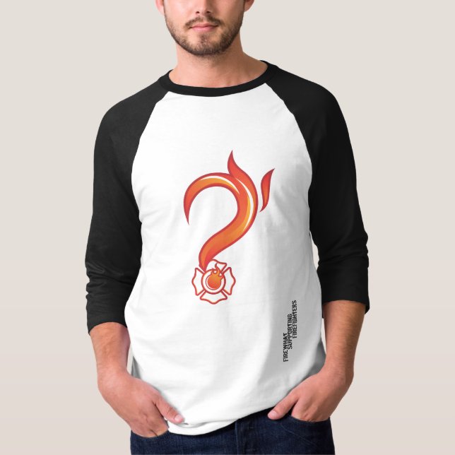 T-shirt de FireWhat do basebol da luva do clássico (Frente)
