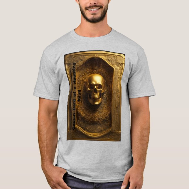 T-shirt de fixação do Design da placa do crânio do (Frente)