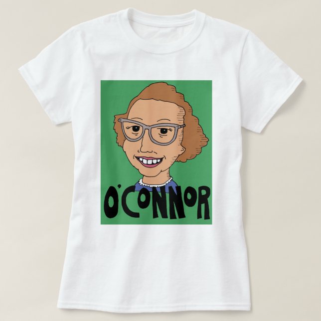 T-shirt de Flannery O'Connor (Frente do Design)