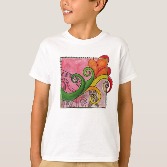 T-shirt de florescência do brilho (Frente)
