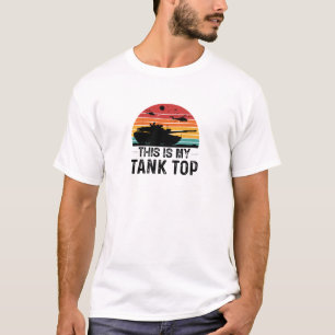 T-Shirt de Folha Curta Colorida Sunset