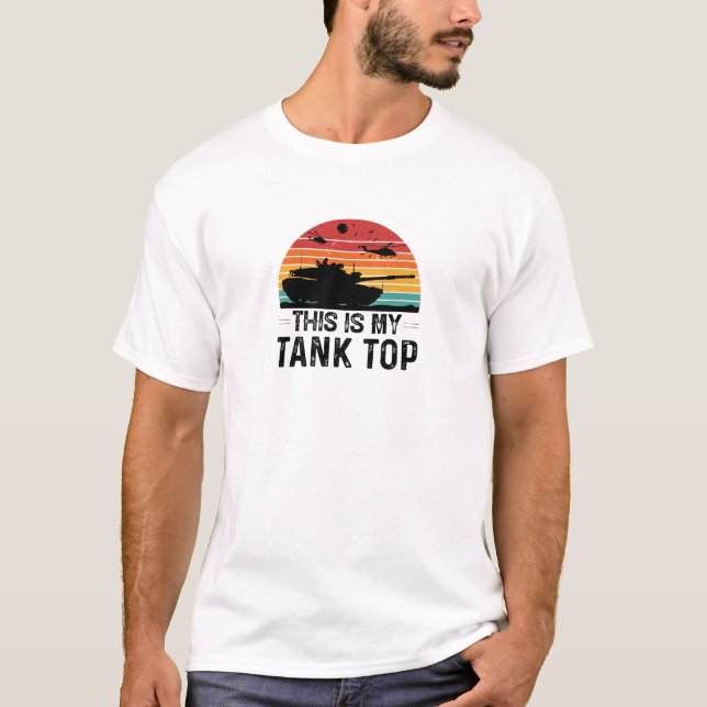 T-Shirt de Folha Curta Colorida Sunset (Frente)