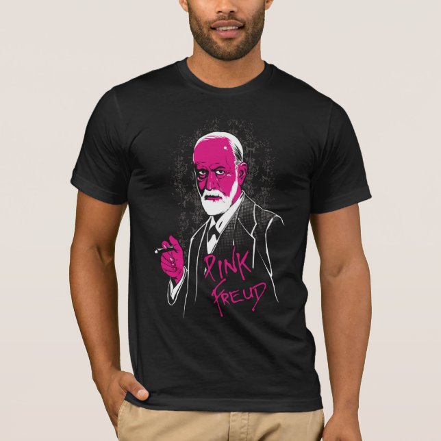 T-shirt de Freud do rosa… (Frente)