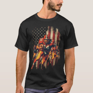 T-Shirt de Futebol Americano, em apuros