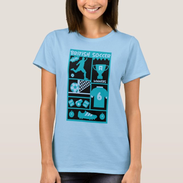 T-Shirt de Futebol Britânico (Frente)