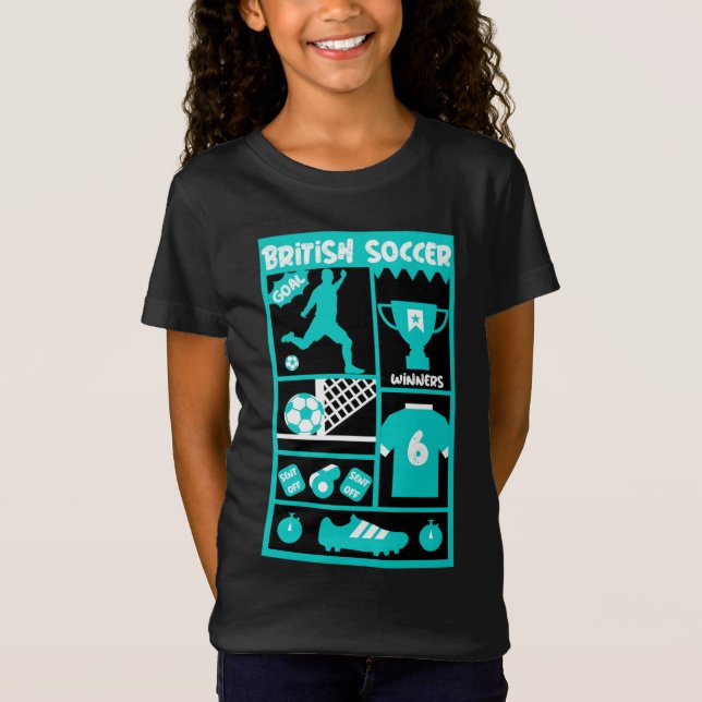 T-Shirt de Futebol Britânico (Frente)