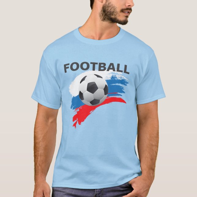 T-Shirt de Futebol da Rússia (Frente)