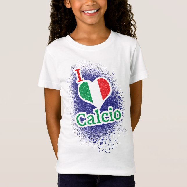 T-Shirt de Futebol de Calcio, Futebol italiano (Frente)