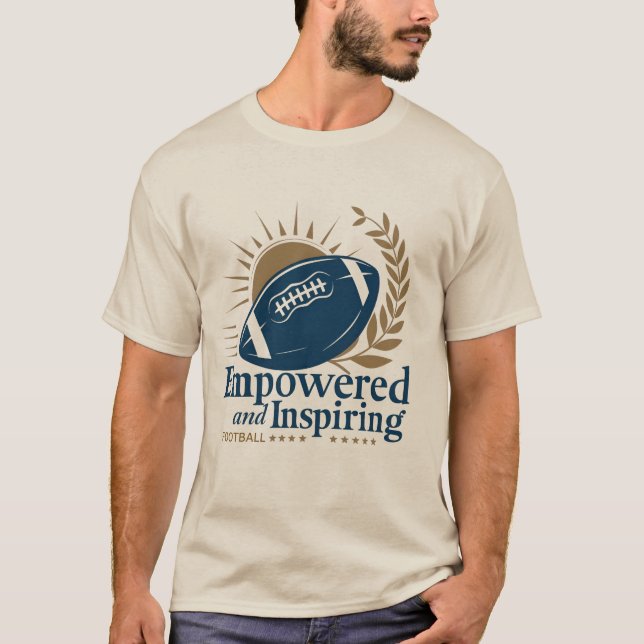 T-Shirt de futebol empoderado e inspirador (Frente)