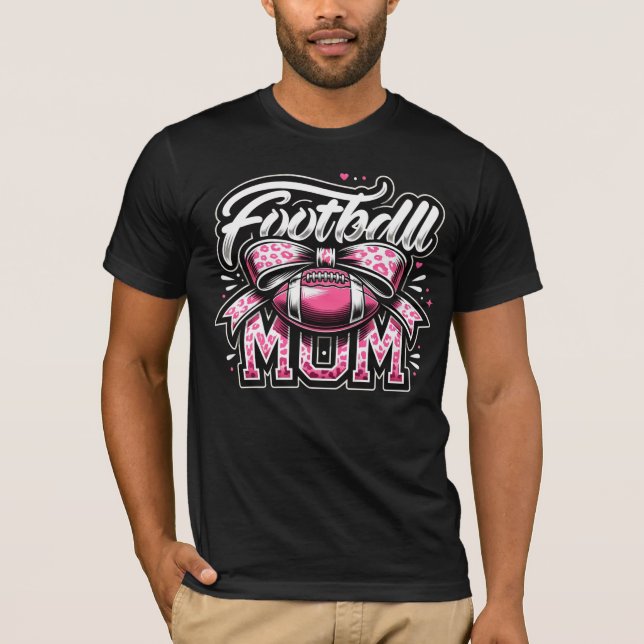 T-Shirt de Futebol para Mães de Jogo Orgulhosas (Frente)