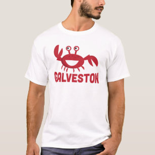 T-shirt de Galveston - caranguejo vermelho
