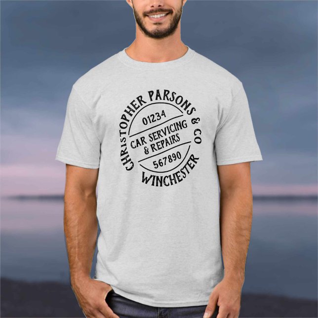 T-Shirt de Garagem de Manutenção e Reparação de Au (Criador carregado)