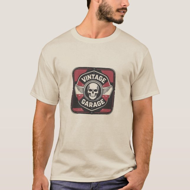 T-Shirt de Garagem do Crânio (Frente)