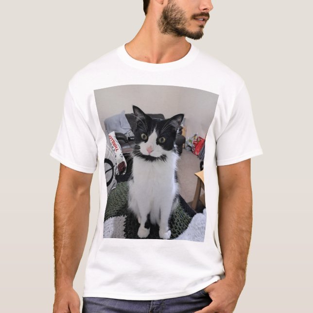 T-Shirt de gato bonito (Frente)