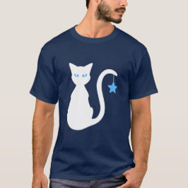T-Shirt de Gato Branco