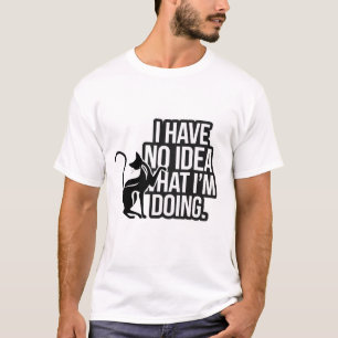 T-Shirt de Gato Confuso
