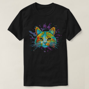 T-Shirt de Gato de Carnaval