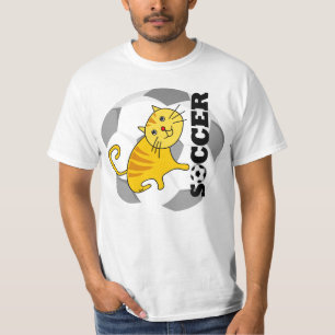 T-Shirt de Gato de Futebol