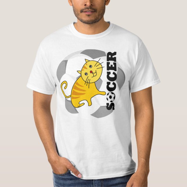 T-Shirt de Gato de Futebol (Frente)