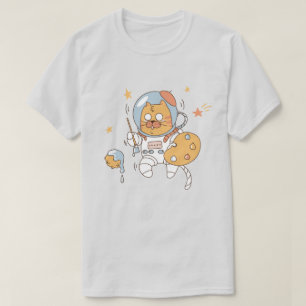 T-Shirt de Gato Espacial