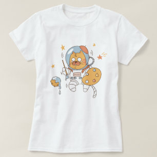 T-Shirt de Gato Espacial