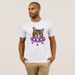 T-Shirt de Gato Espacial