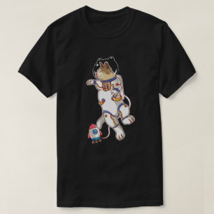 T-Shirt de Gato Espacial