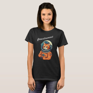 T-Shirt de Gato Espacial