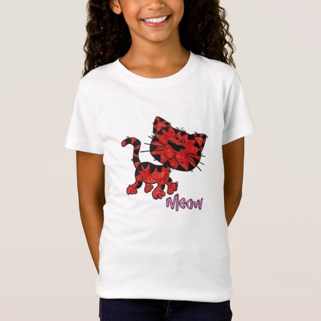 T-Shirt de gato laranja (Frente)