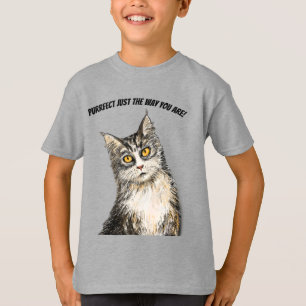 T-Shirt de gato peludo
