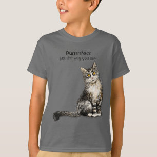 T-Shirt de gato peludo