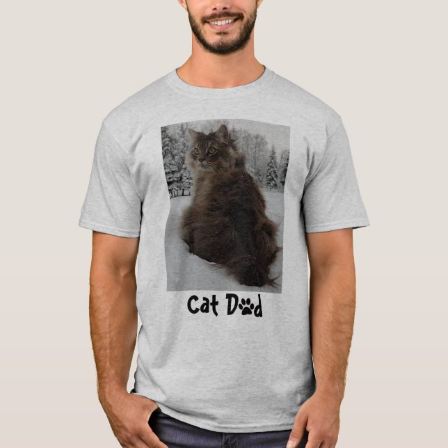 T-Shirt de Gato Personalizável (Frente)