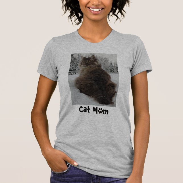 T-Shirt de Gato Personalizável (Frente)