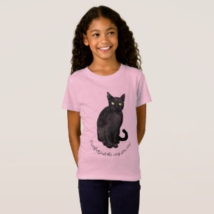T-Shirt de gato preto