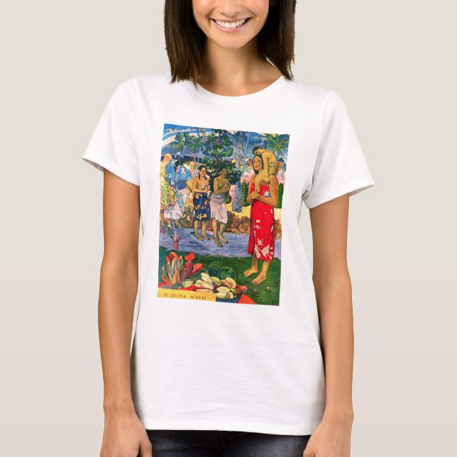 T-shirt de Gauguin Ia Orana Maria (Frente)