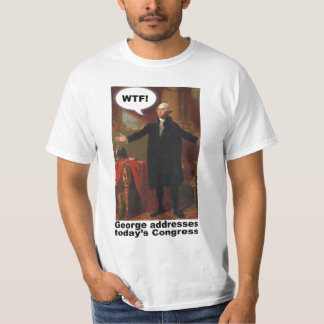 T-shirt de George Washington WTF (com subtítulo)