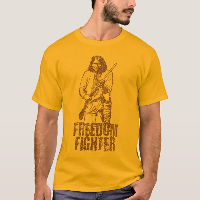 T-shirt de Geronimo do lutador da liberdade - (Frente)