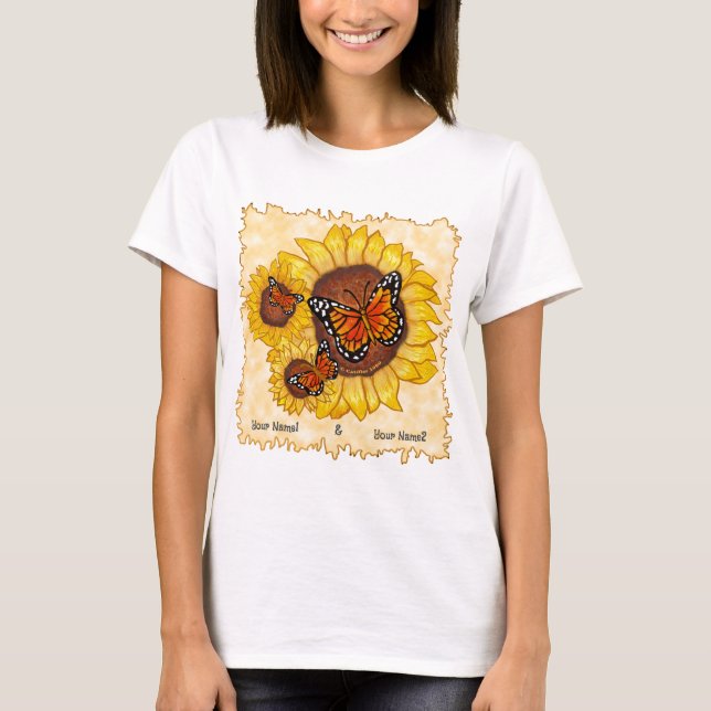 T-Shirt de Girassol de Casamento (Frente)