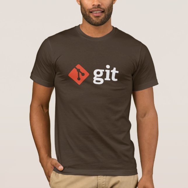 T-shirt de Git (Brown) (Frente)