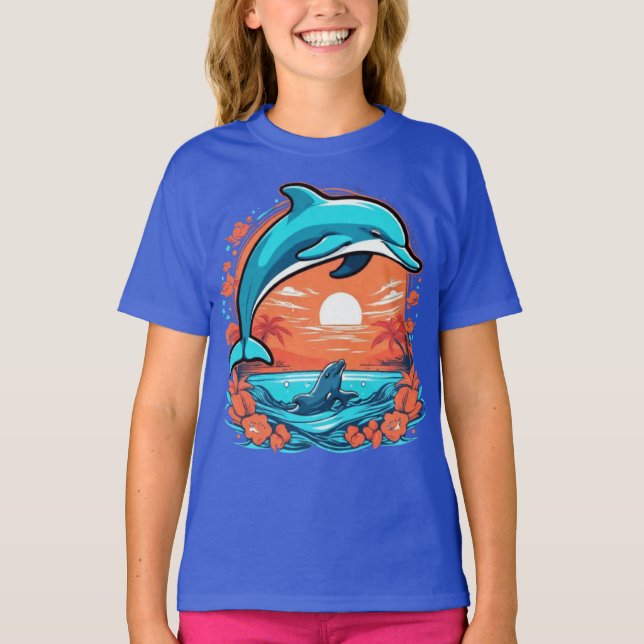 T-Shirt de golfinhos (Frente)