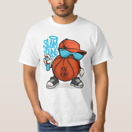 T-Shirt de Grafite de Basquete legal Slam Dunk
