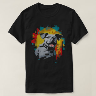 T-Shirt de Grafite de Cão