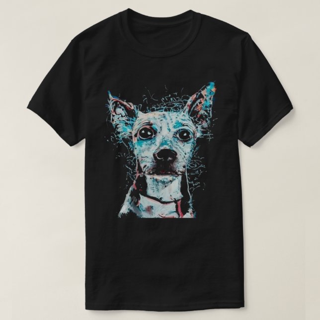 T-Shirt de Grafite de Cão (Frente do Design)