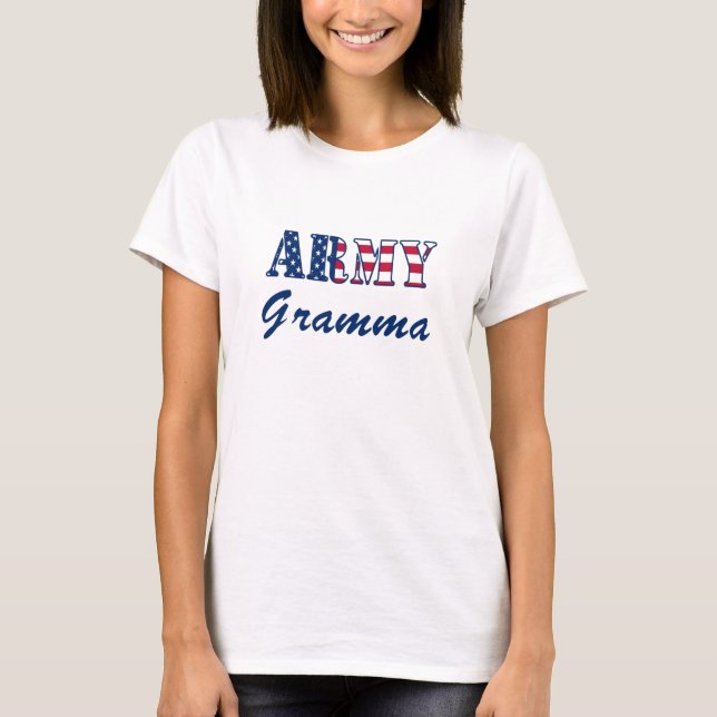 T-shirt de Gramma do exército (Frente)