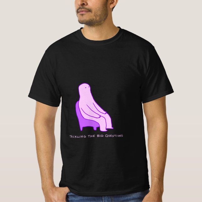 T-shirt de grandes perguntas (Frente)