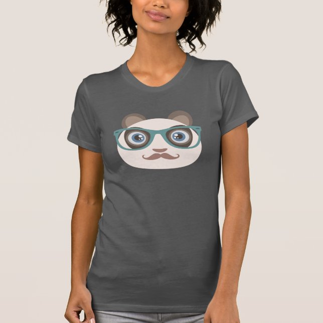 T-shirt de Grye da panda do hipster (Frente)